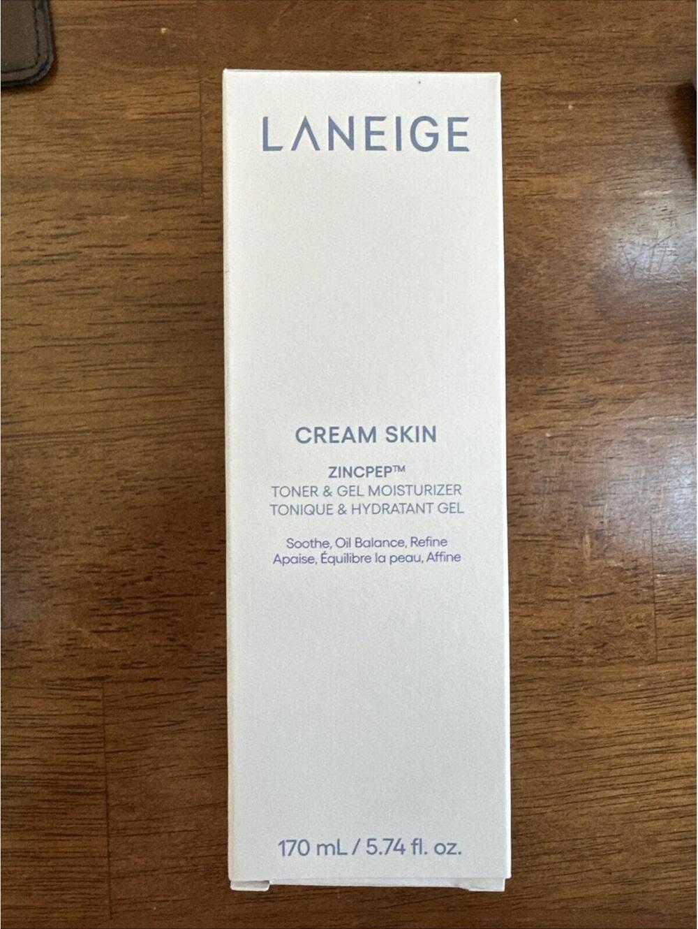 LANEIGE Cream Skin Cerapeptide Toner & Moisturizer 5.74 fl oz